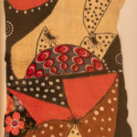 Return to the Congo Oil and Fabric on Bark Cloth28 x 18